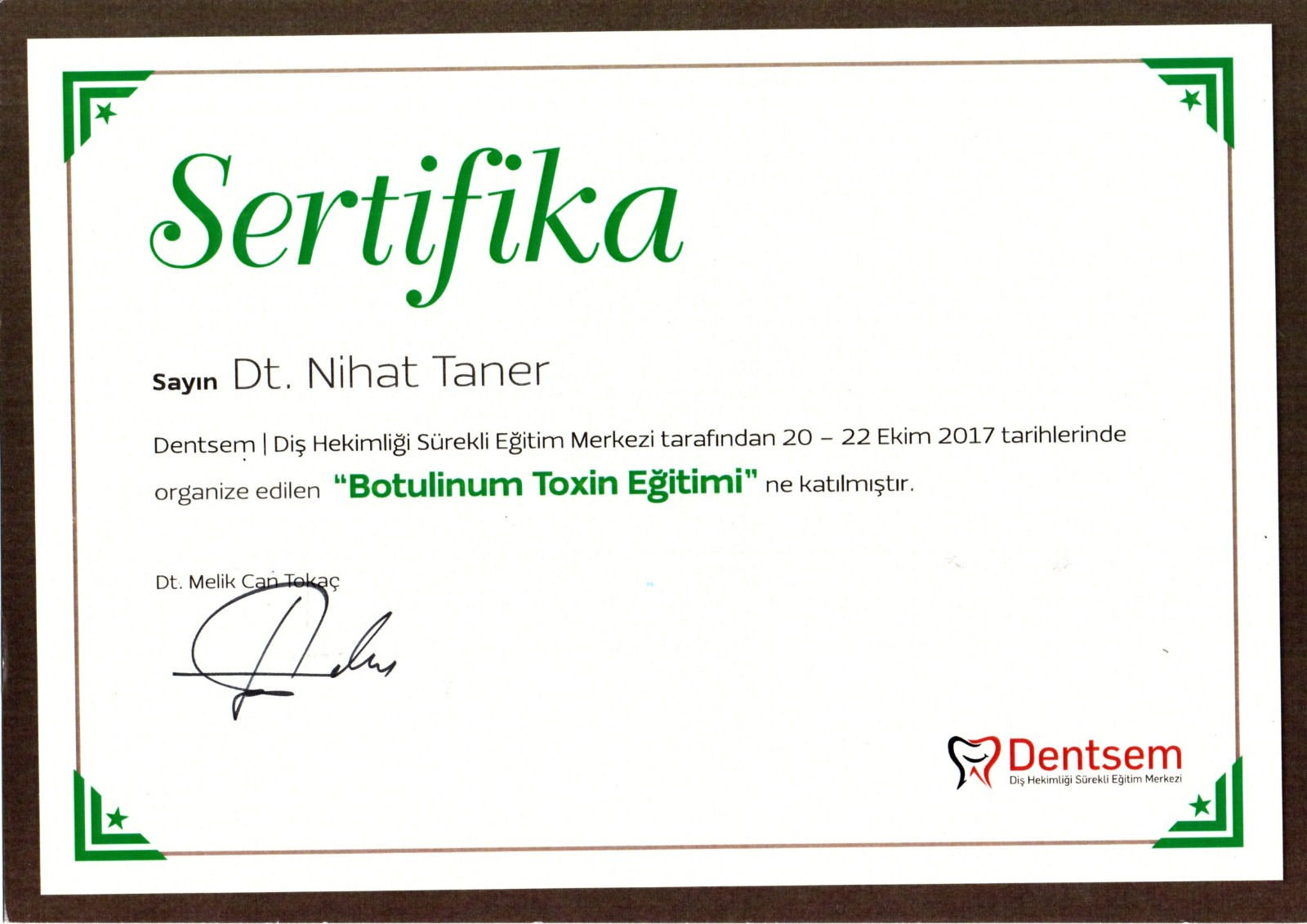 Botulinum Toxin Eğitimi