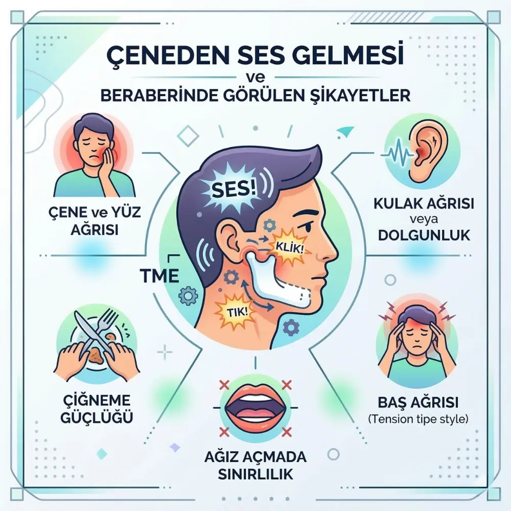 esnerken çeneden ses gelmesi