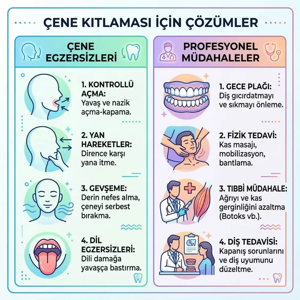 ağzını açınca çene kütlemesi