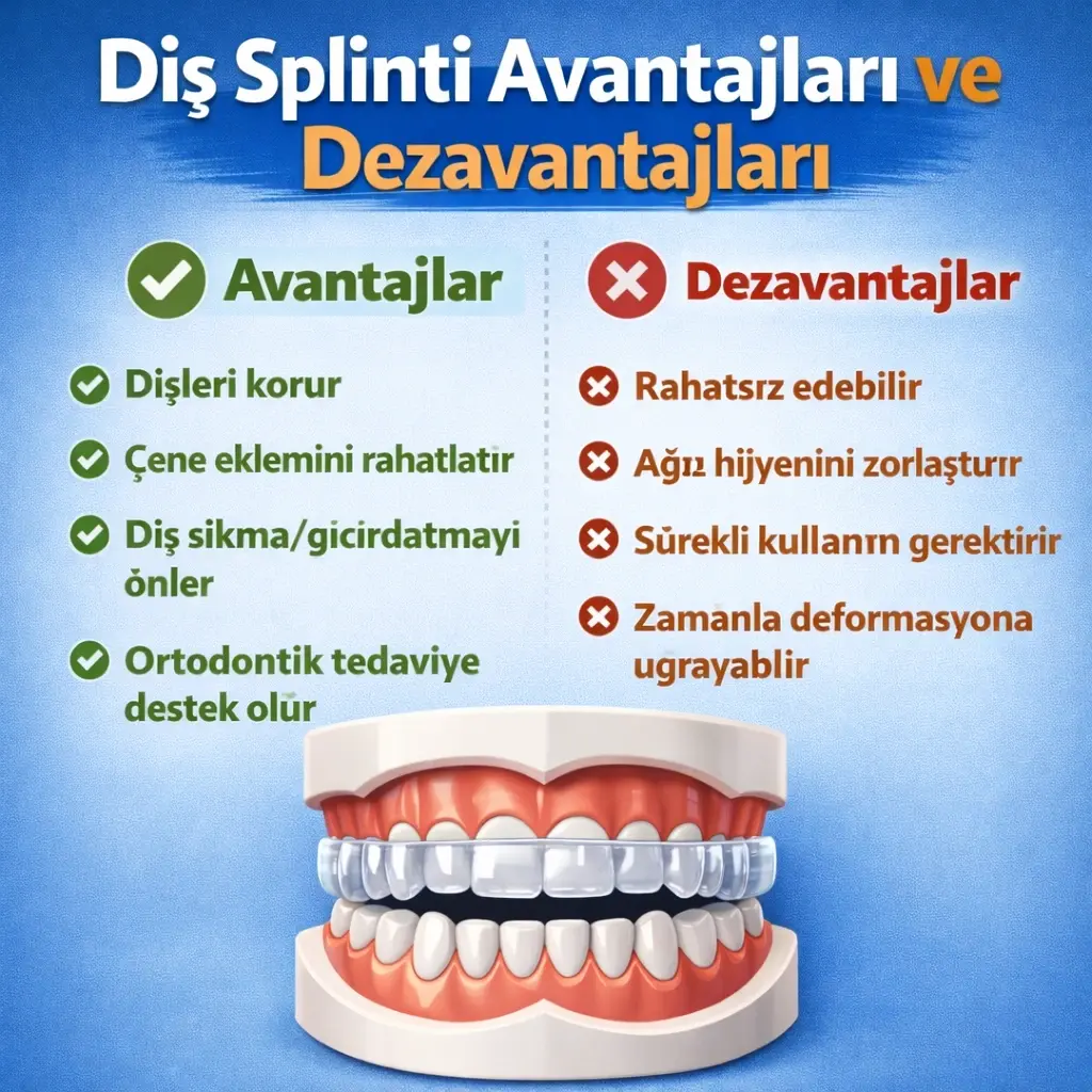 çene için splint taktıranlar